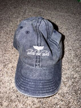 Save Our Seas Denim Baseball Cap - Blue